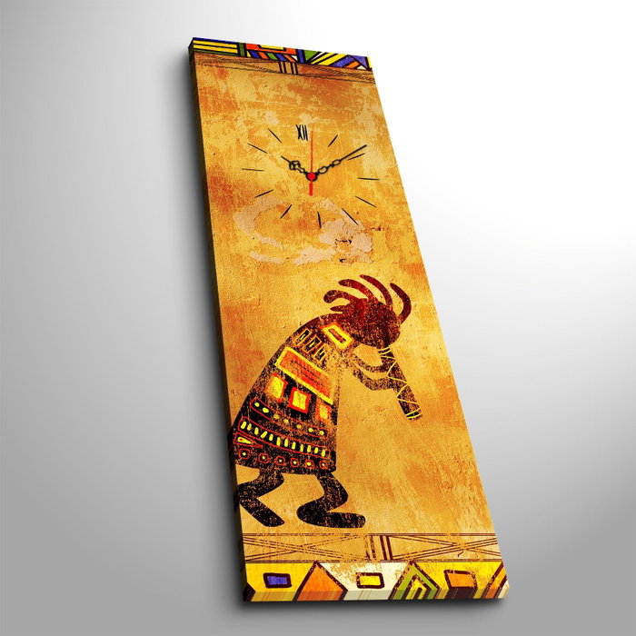 Wallity 3090CS-35 Reloj de Pared de Lienzo Decorativo Multicolor